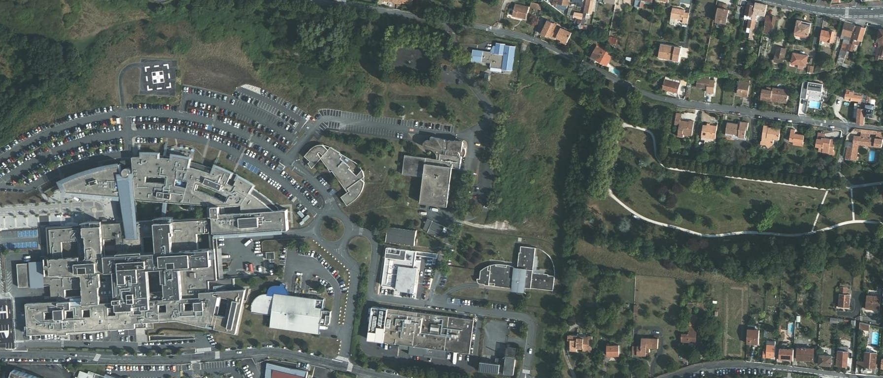 Vue aérienne de IFSI CH Saintes