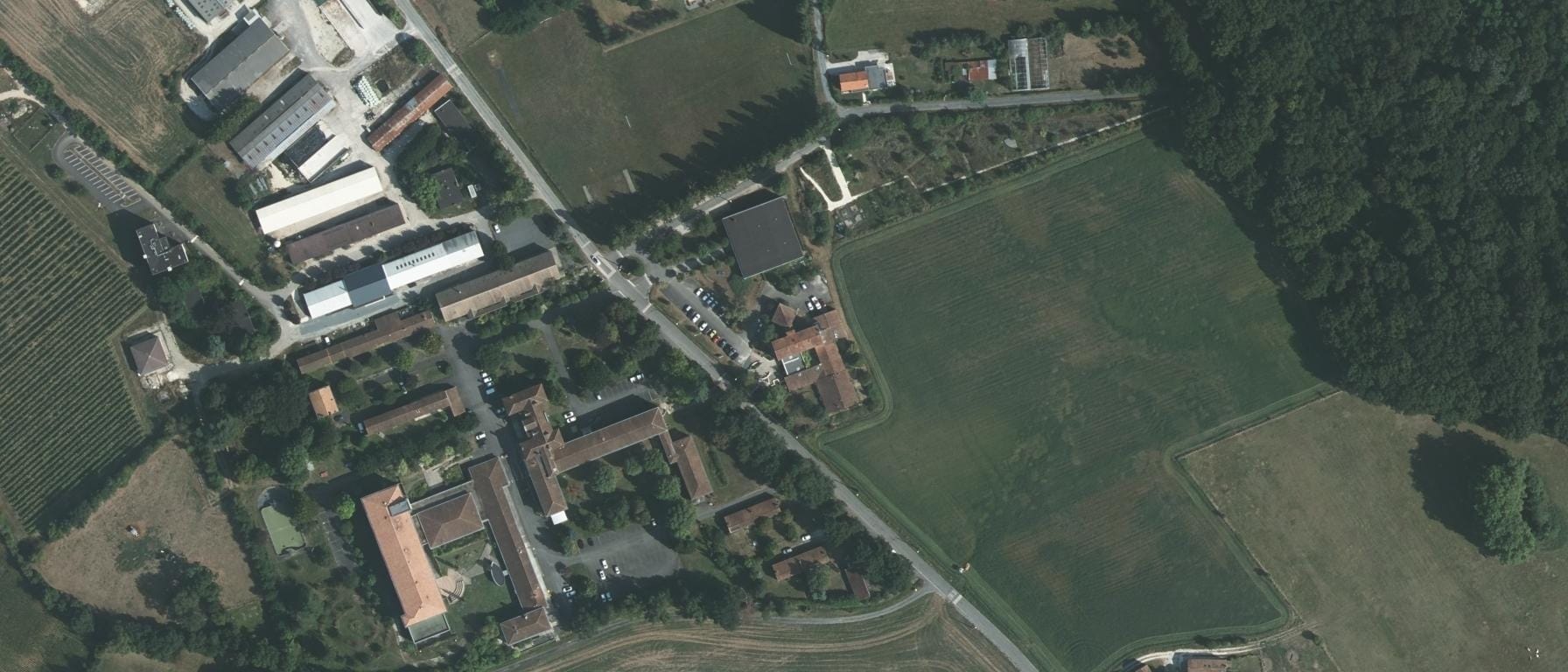 Vue aérienne de CFA agricole de la Charente Maritime