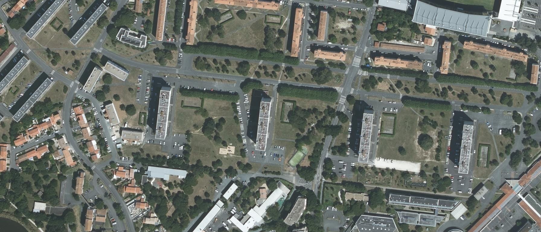 Vue aérienne de Lycée Saint-Exupery