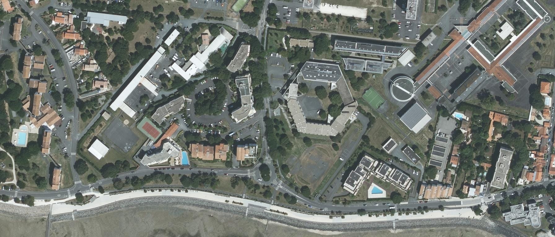 Vue aérienne de Lycée professionnel maritime