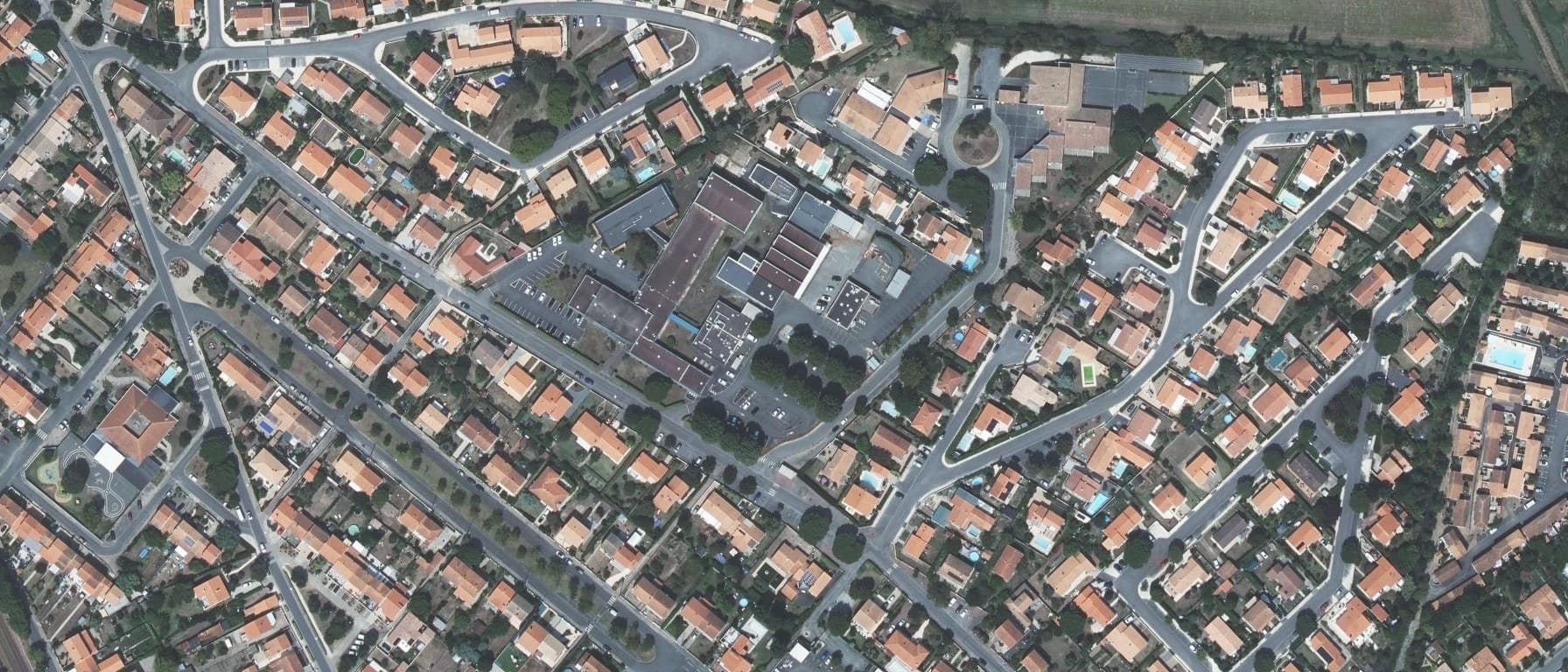 Vue aérienne de CIPECMA et Campus CIPECMA CFAI PC