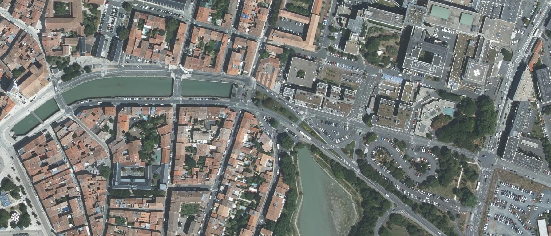 Vue aérienne de IFSI CH La Rochelle