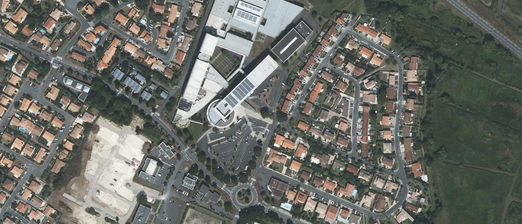Vue aérienne de Lycée professionnel De L'Atlantique