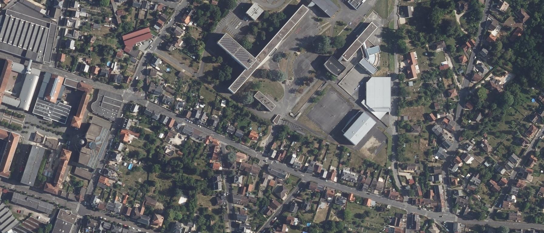 Vue aérienne de Lycée Edouard Vaillant