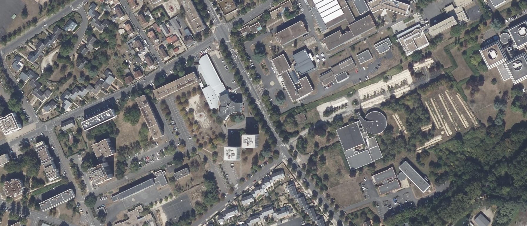 Vue aérienne de I.U.T de Bourges