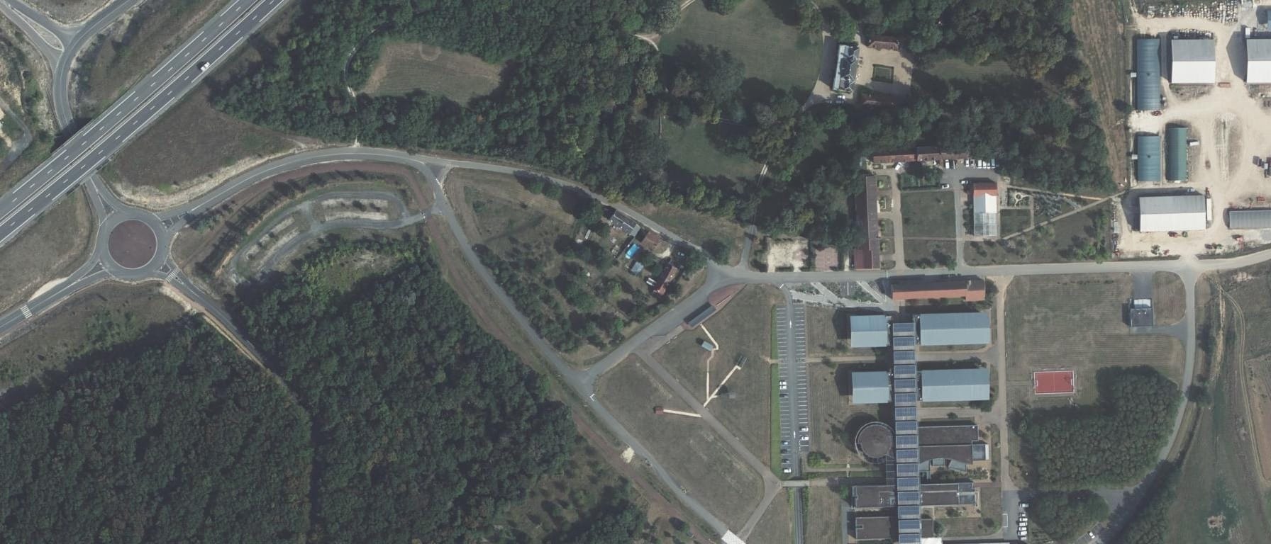 Vue aérienne de Campus du Haut-Berry - Bourges - Le Subdray - Lycée