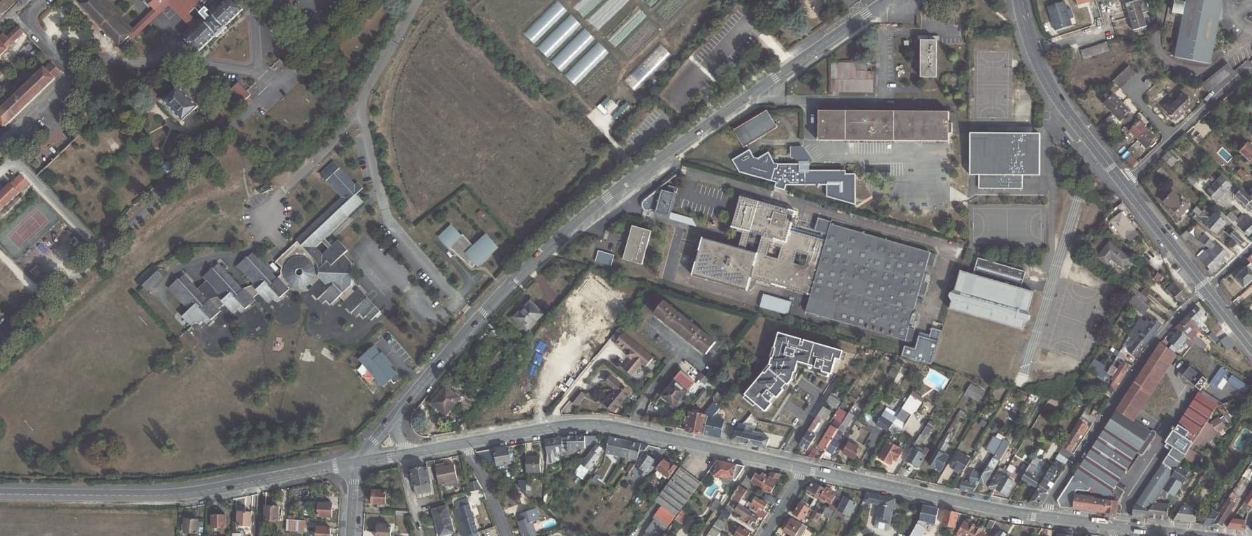 Vue aérienne de Lycée professionnel Vauvert