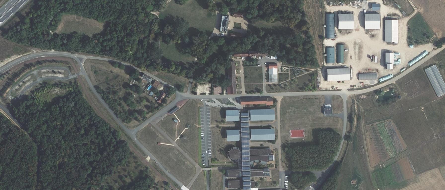 Vue aérienne de Campus du Haut-Berry - Bourges - Le Subdray - CFA du Cher