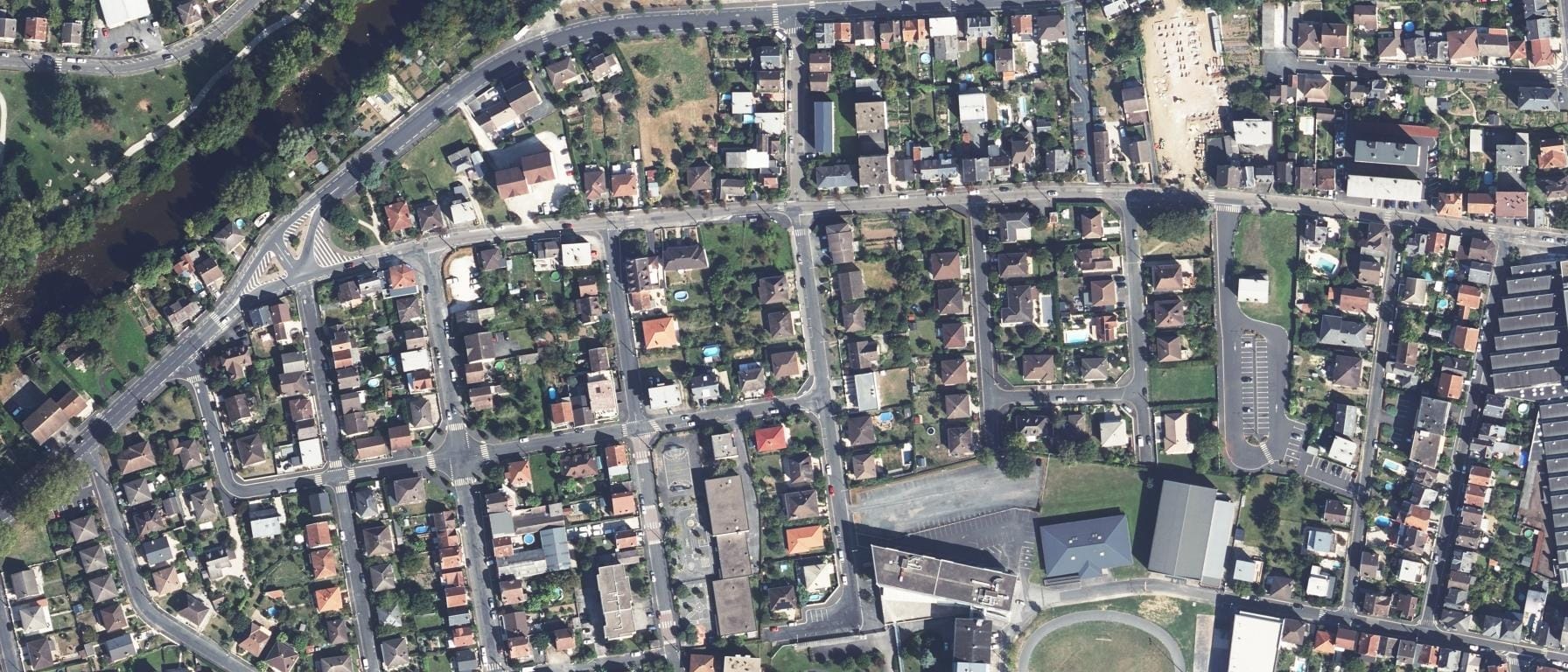 Vue aérienne de Lycée Simone Veil