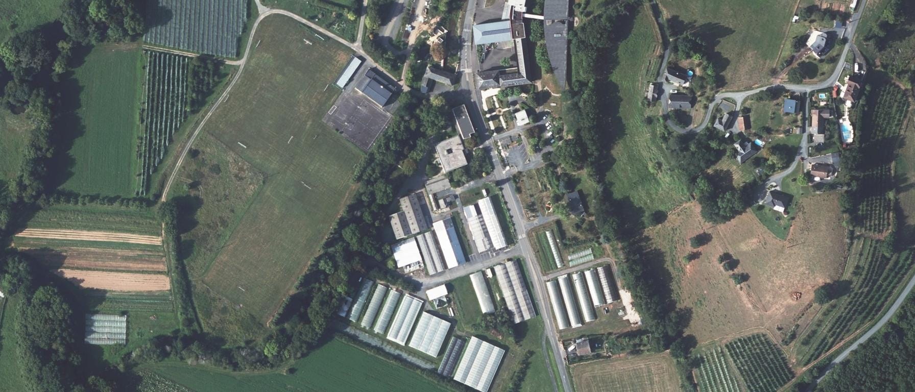 Vue aérienne de Campus du Végétal du pays de Brive