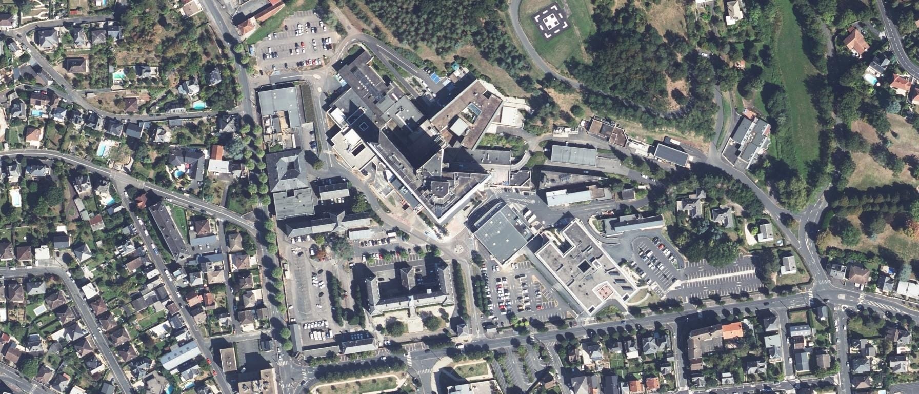 Vue aérienne de IFSI CH de Brive