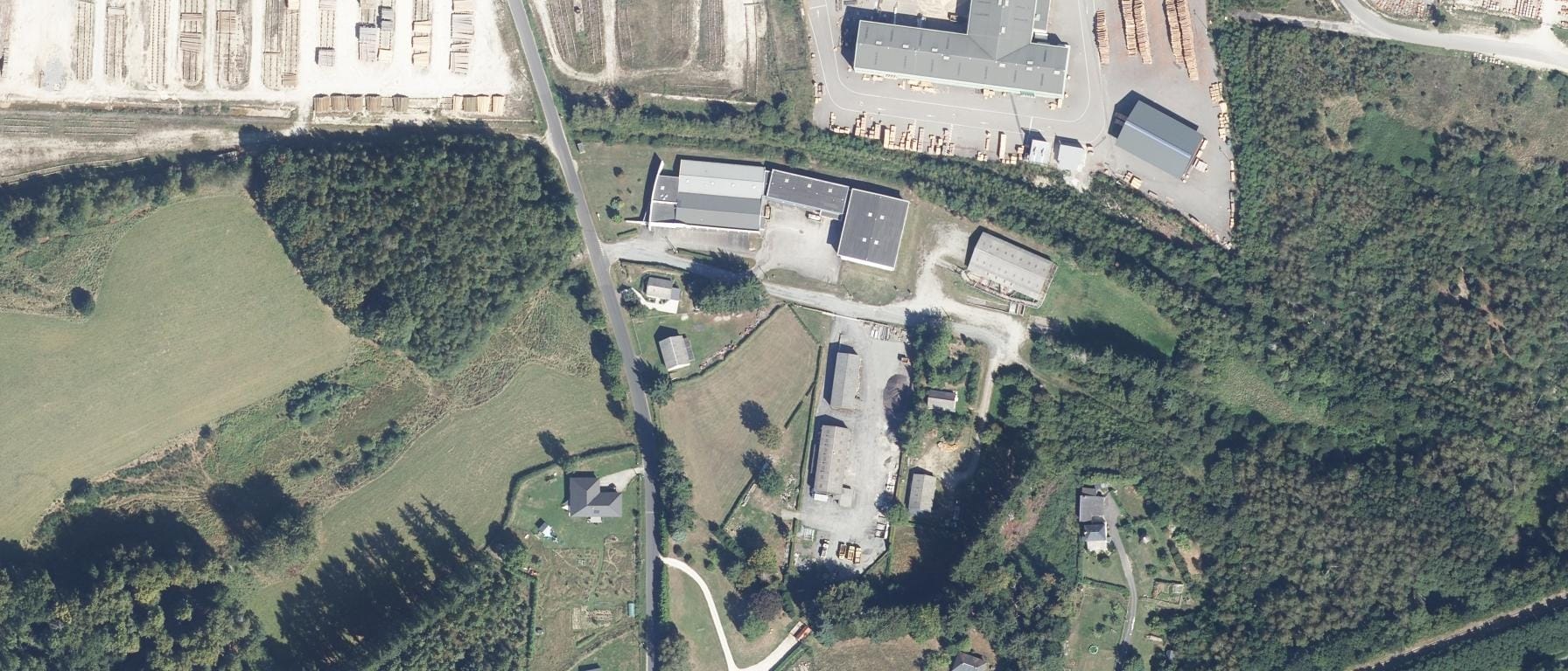 Vue aérienne de CFPPA de Meymac