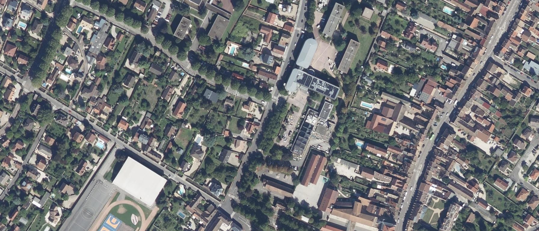 Vue aérienne de Lycée Clos Maire