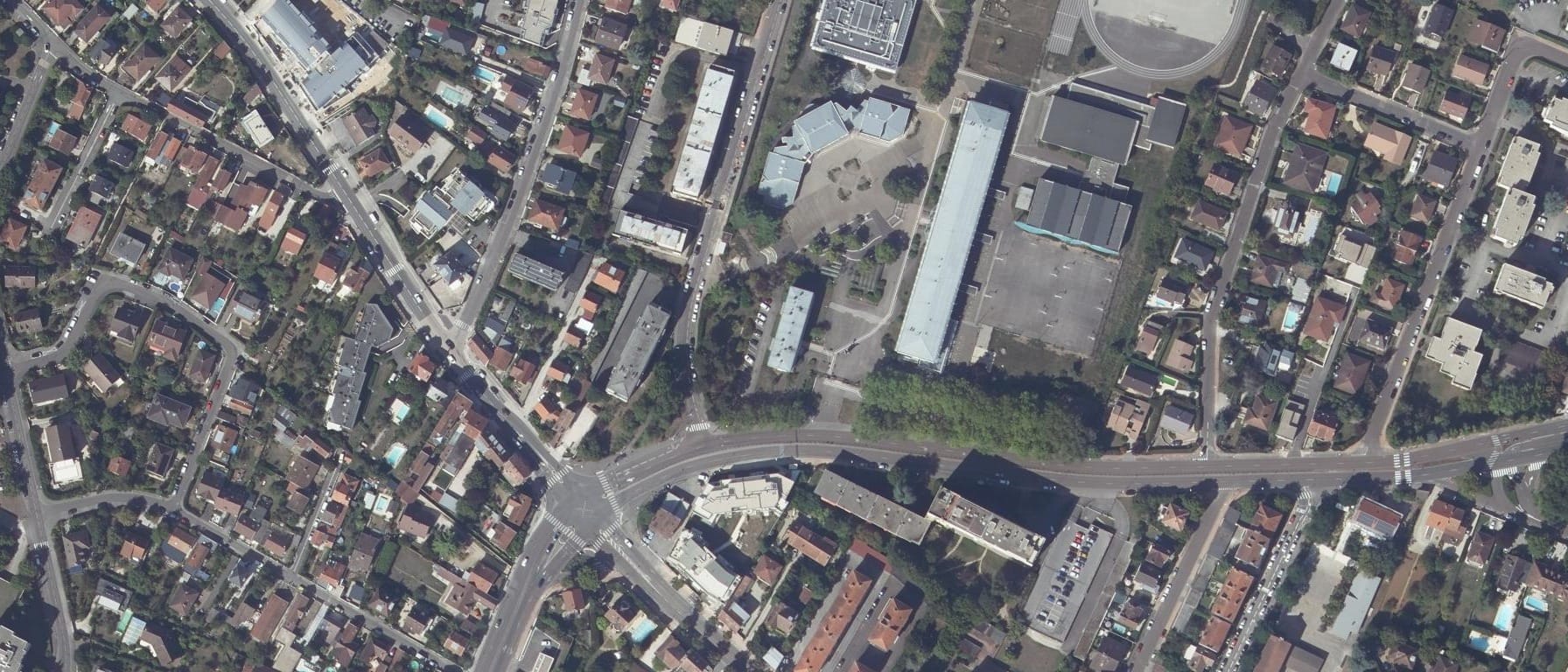Vue aérienne de Lycée Montchapet
