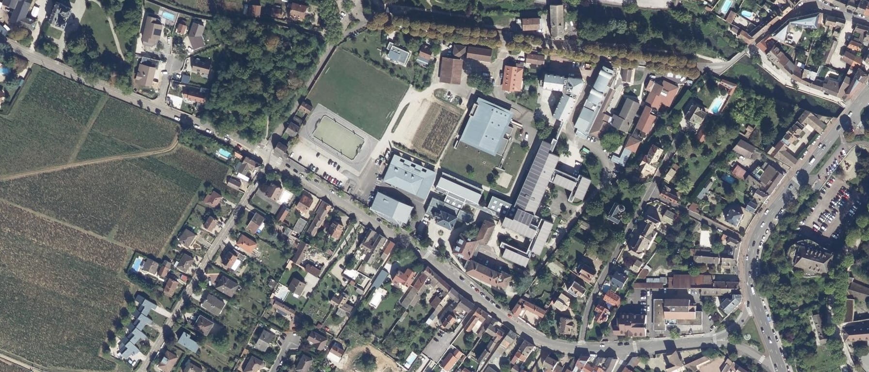 Vue aérienne de Lycée agricole Viticole