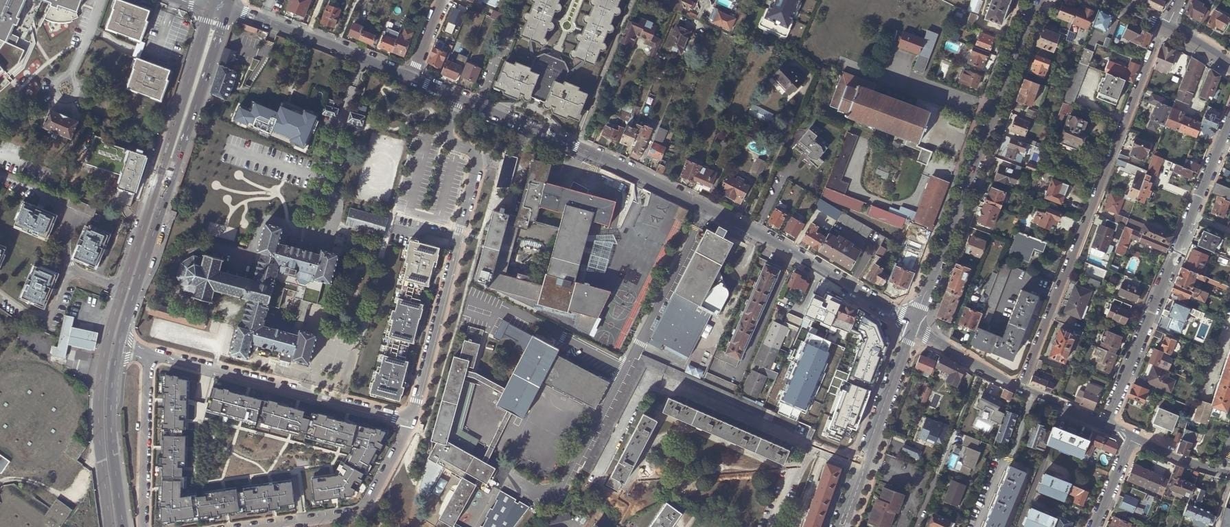Vue aérienne de Lycée saint bénigne