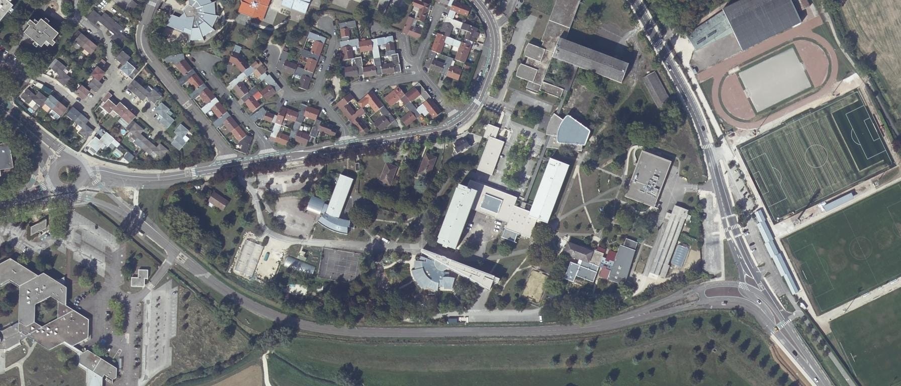 Vue aérienne de Lycée agricole Dijon-Quetigny
