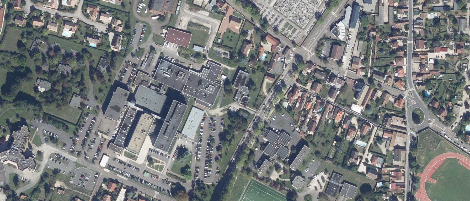 Vue aérienne de IFSI CH Beaune