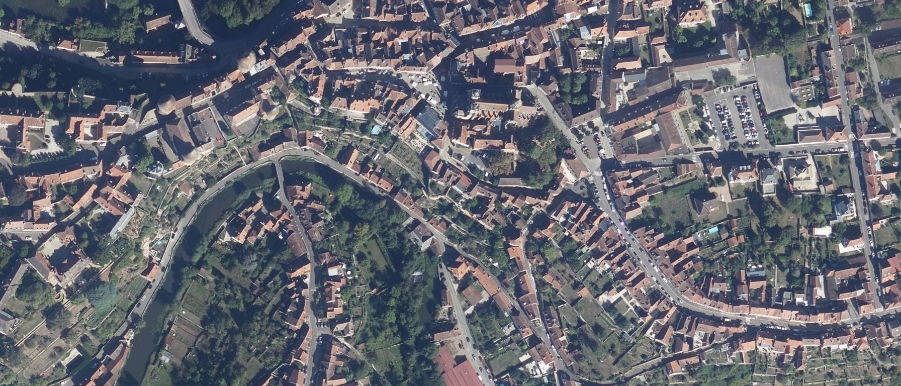 Vue aérienne de IFSI de Semur-En-Auxois