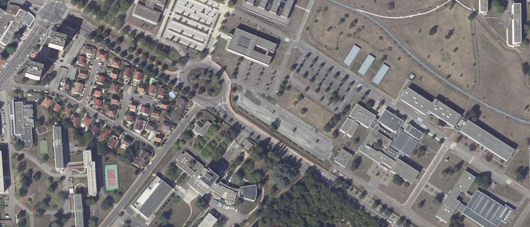 Vue aérienne de L'institut Agro Dijon - parcours Alimentation Durable