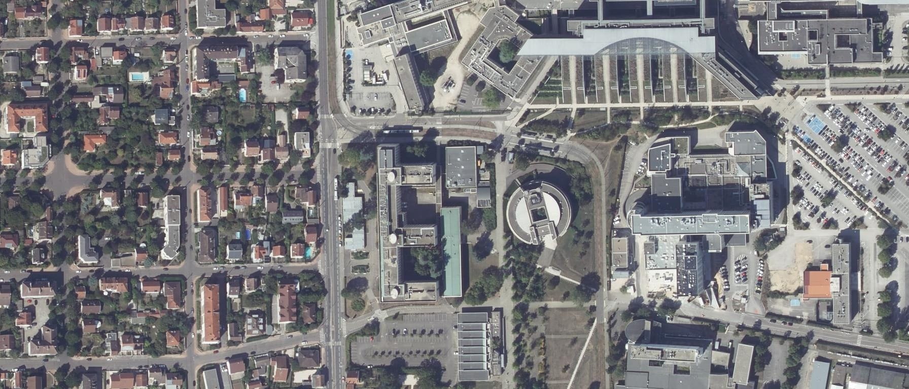 Vue aérienne de Université Bourgogne Europe