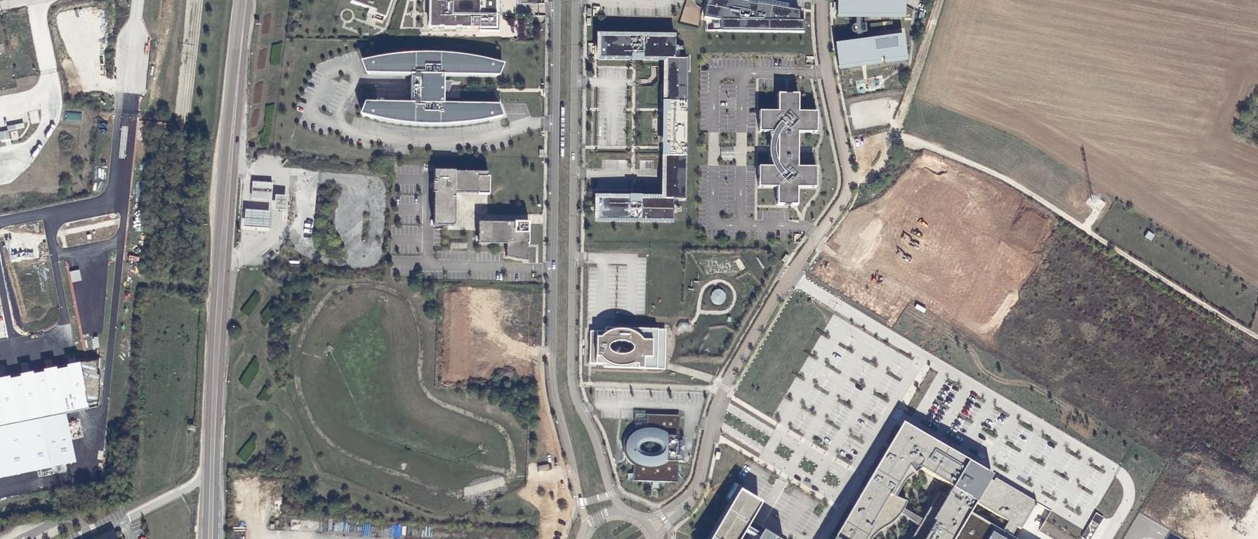 Vue aérienne de ECM / CNAM Dijon