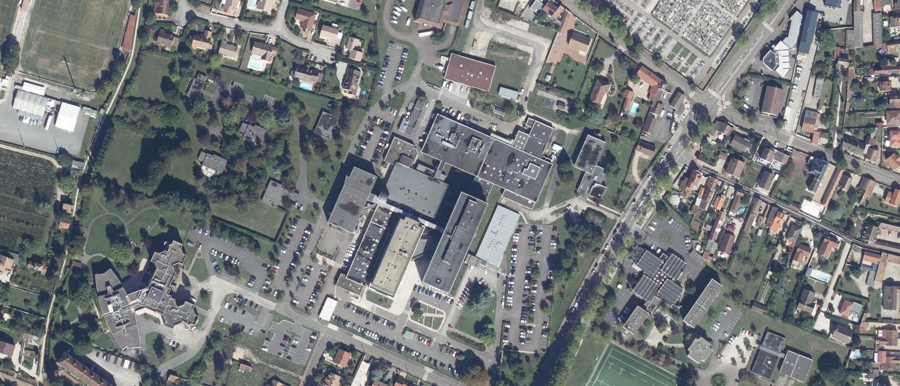 Vue aérienne de INSEEC BTS Beaune (21)