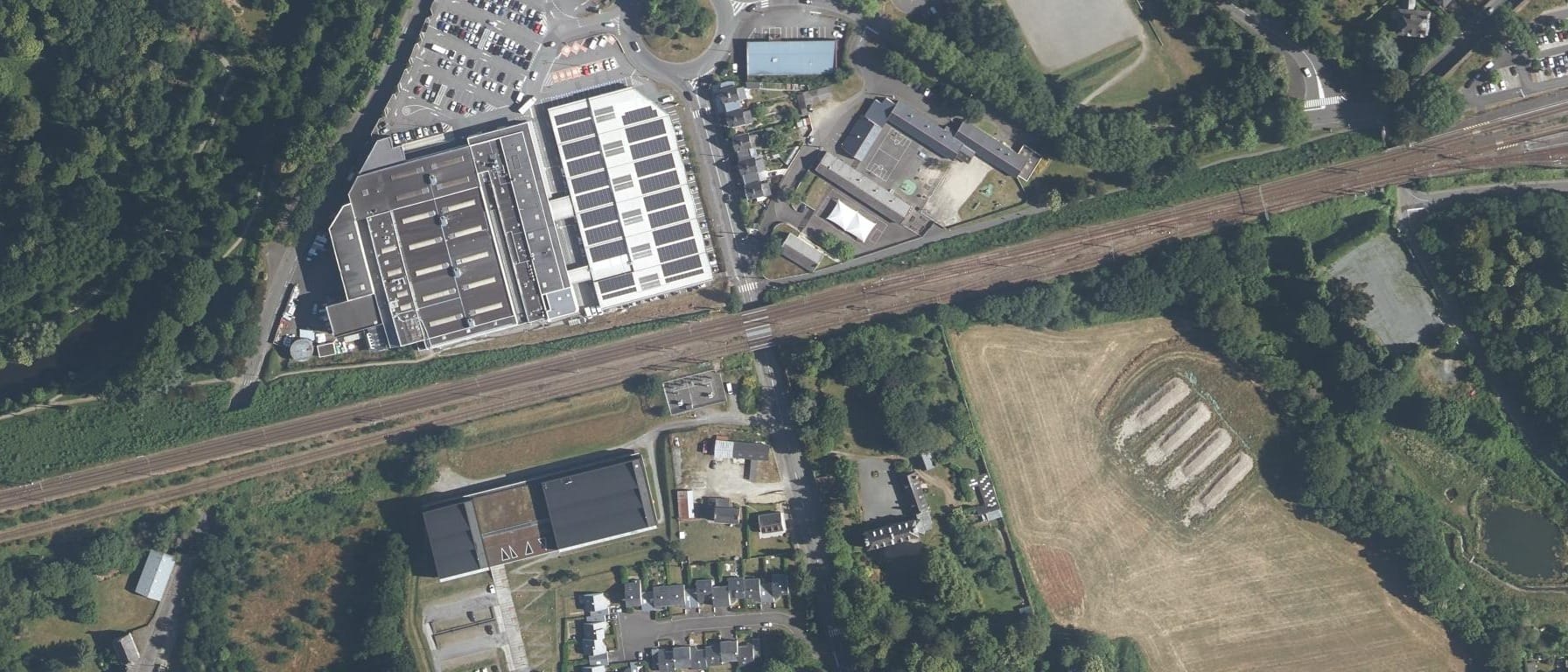 Vue aérienne de Lycée professionnel Jules Verne