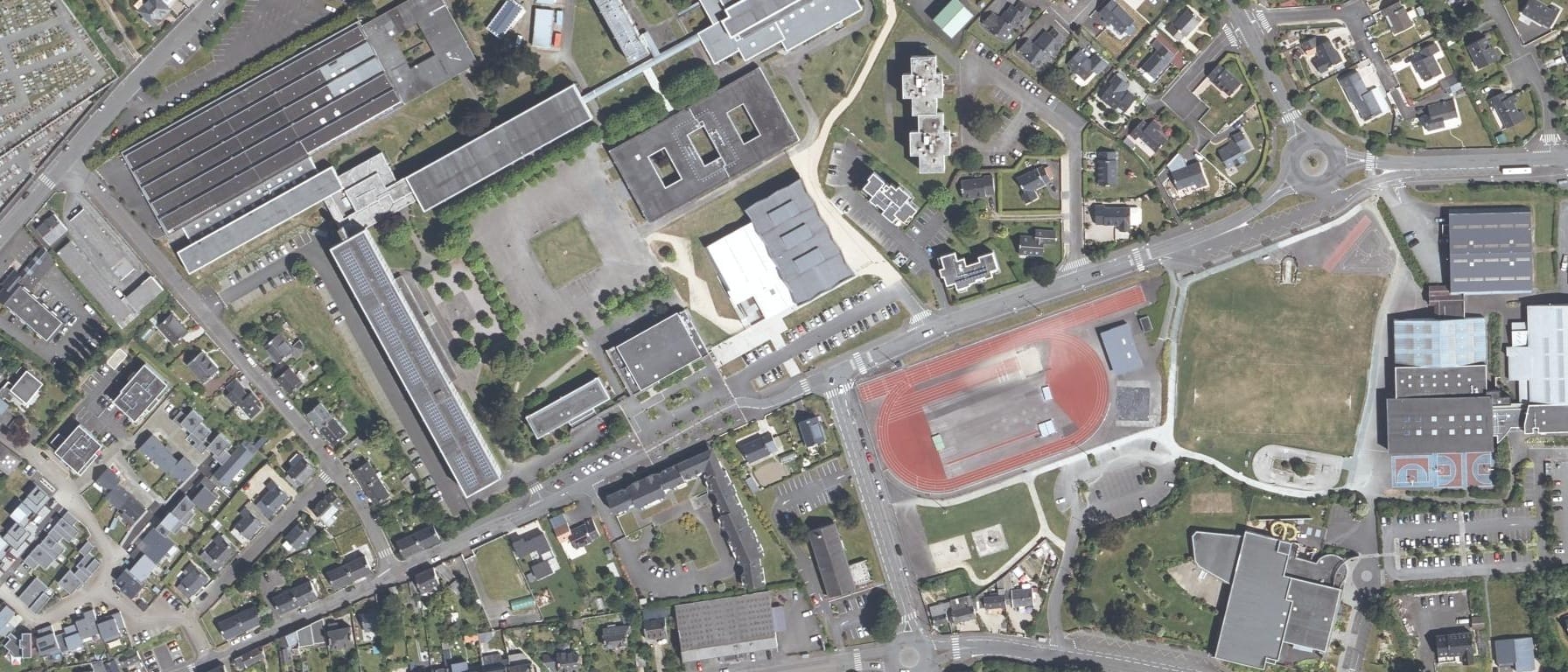 Vue aérienne de Lycée Felix Le Dantec