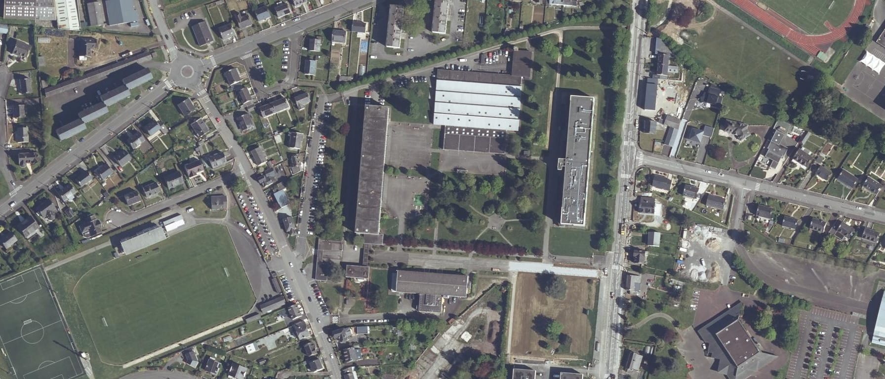 Vue aérienne de Lycée Fulgence Bienvenue