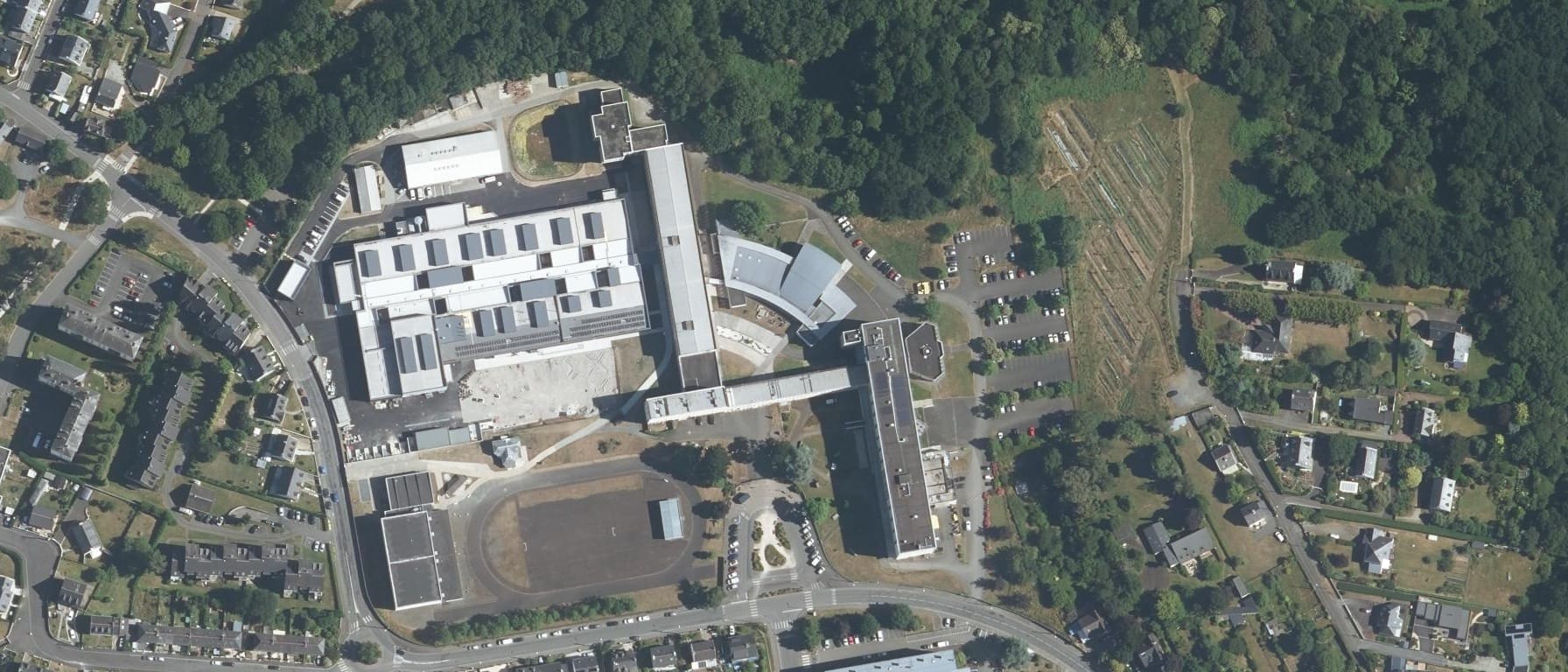 Vue aérienne de Lycée Eugene Freyssinet