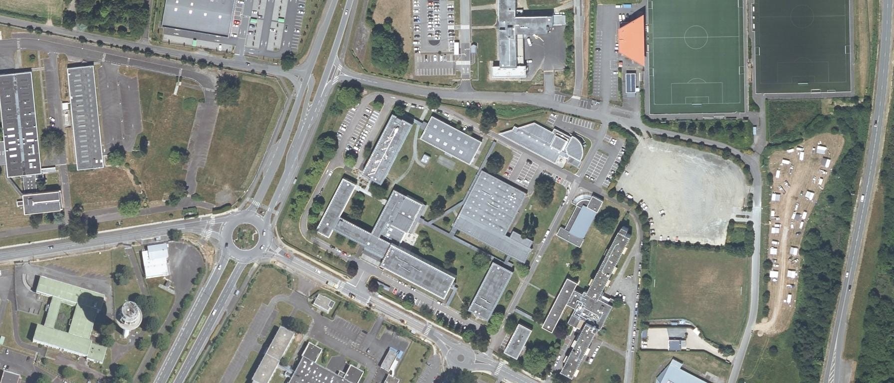 Vue aérienne de I.U.T de Lannion