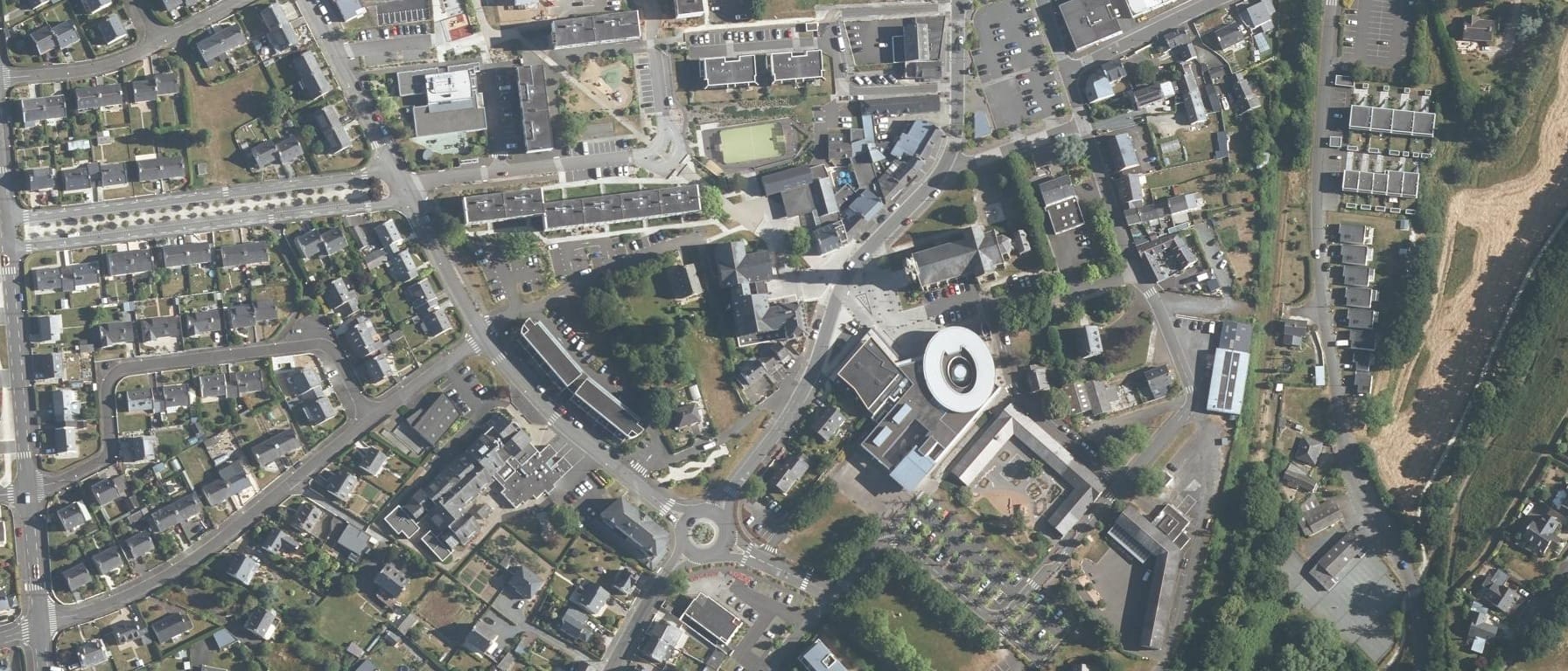 Vue aérienne de CFA de Ploufragan (22) - Université de RENNES
