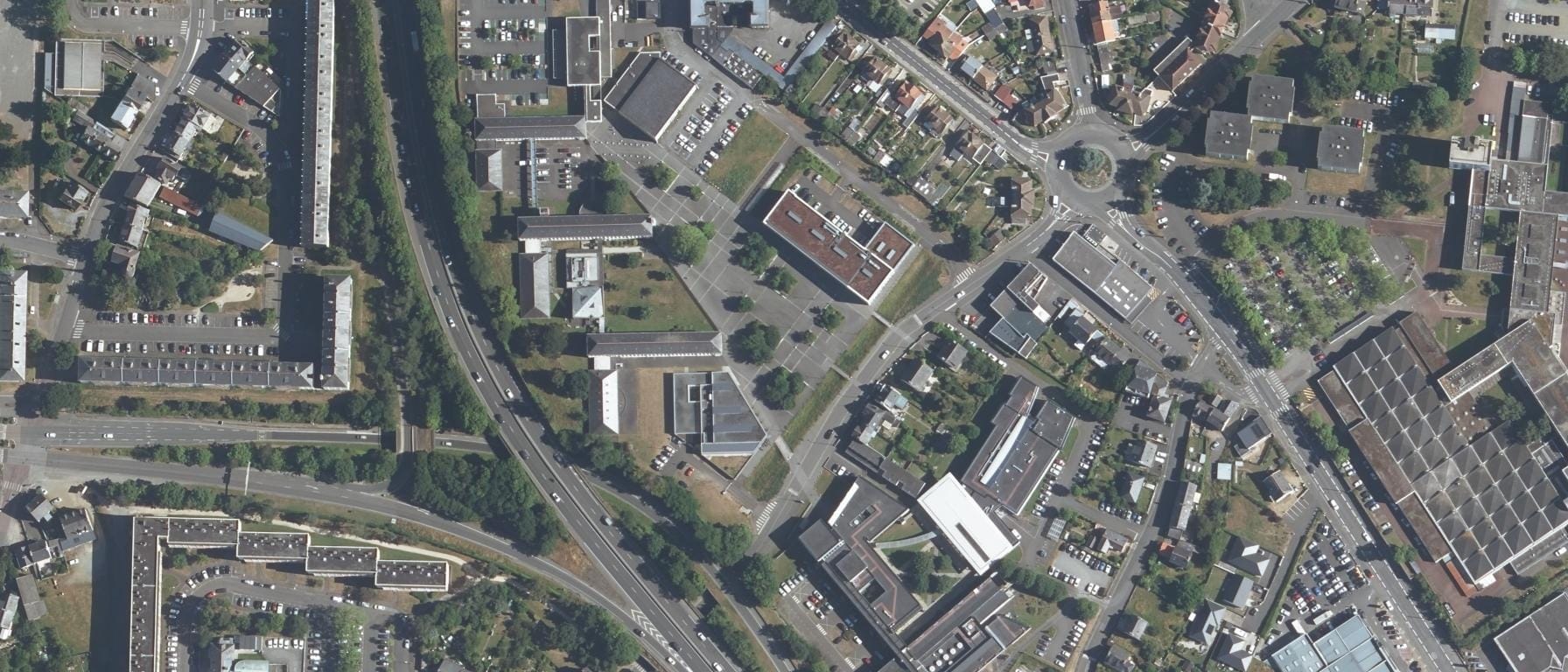 Vue aérienne de IFSI CH St Brieuc