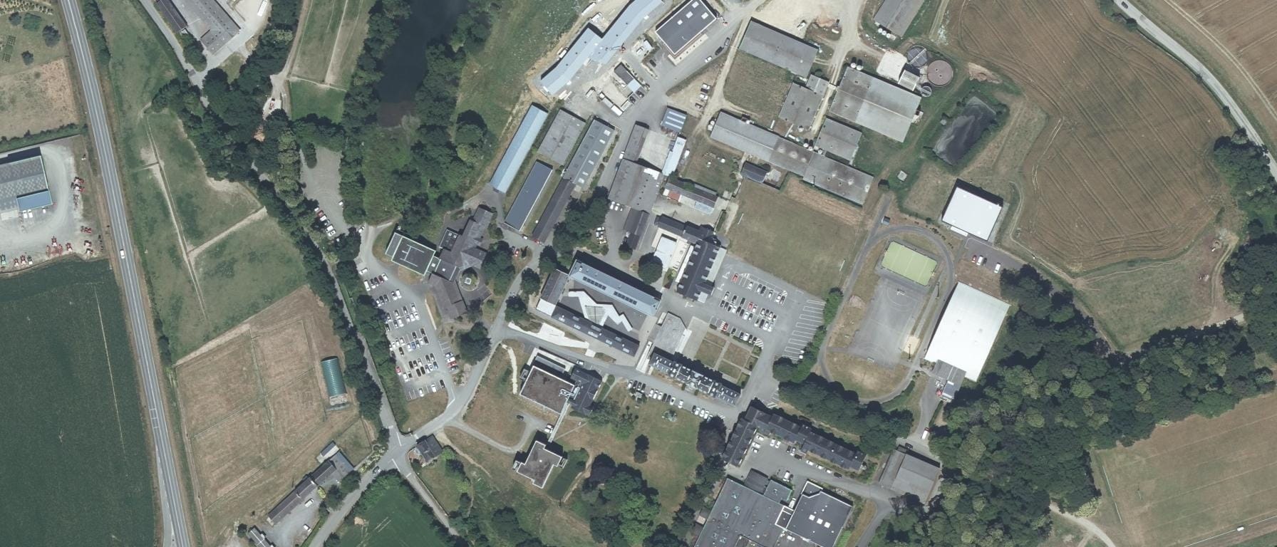 Vue aérienne de Lycée Pommerit Jaudy