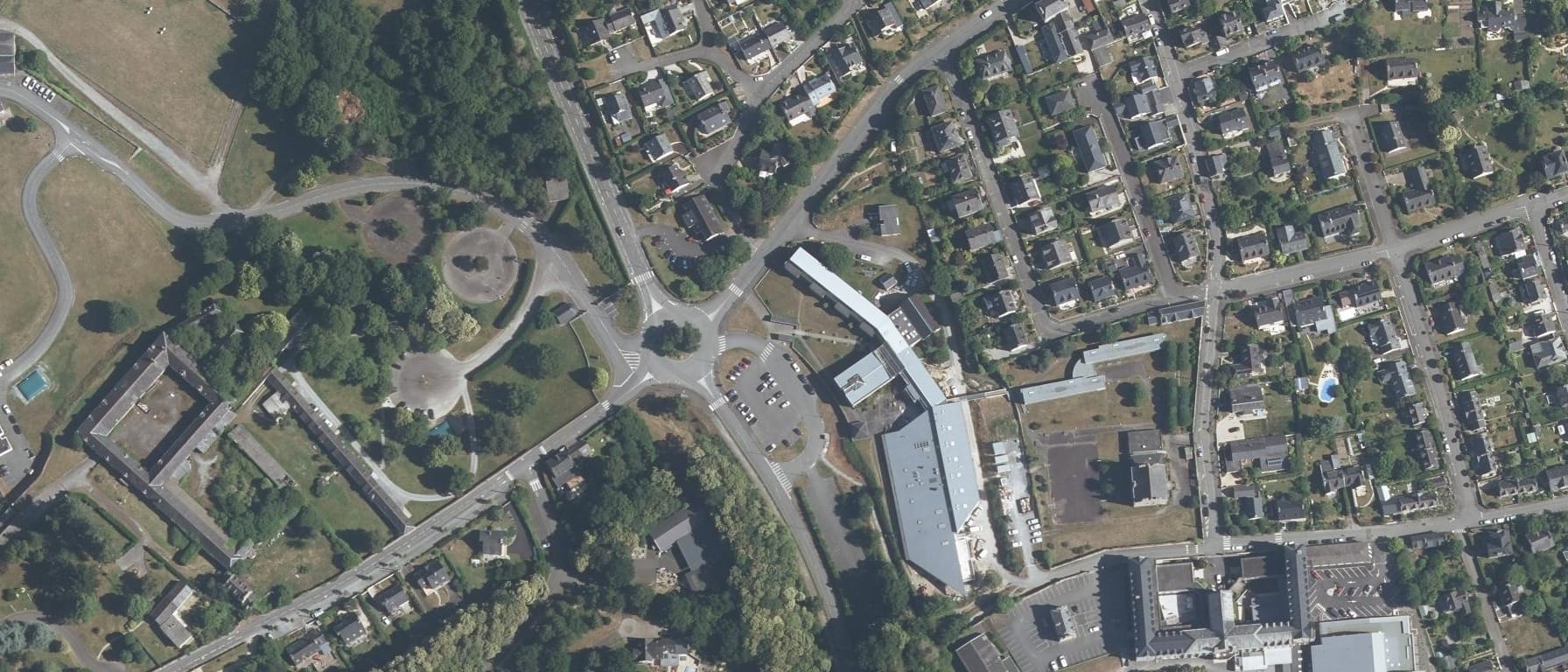 Vue aérienne de IFSI CH Dinan / Saint-Malo