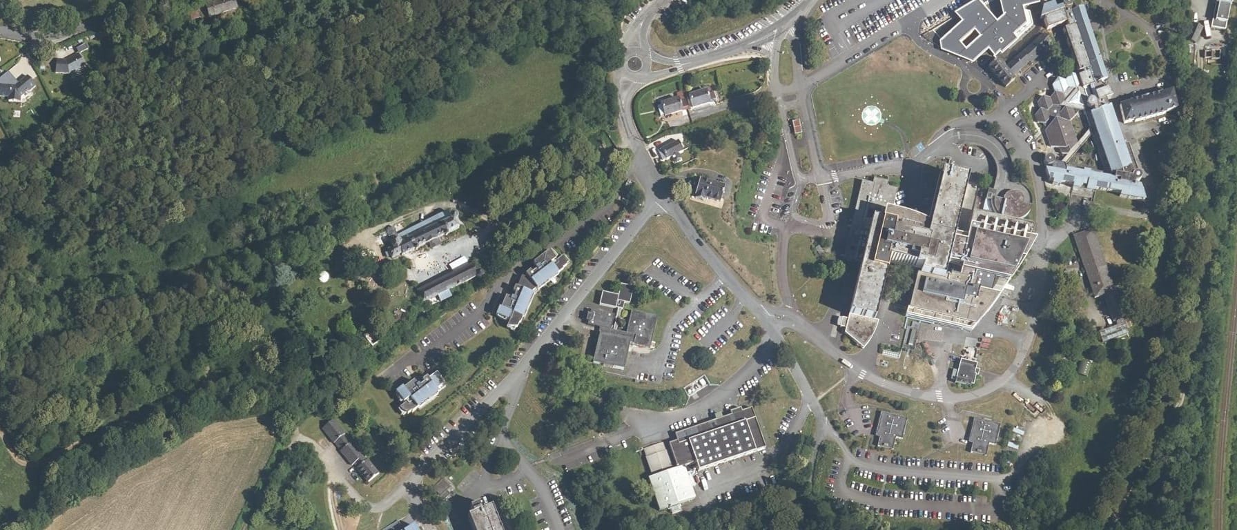 Vue aérienne de IFSI CH Lannion
