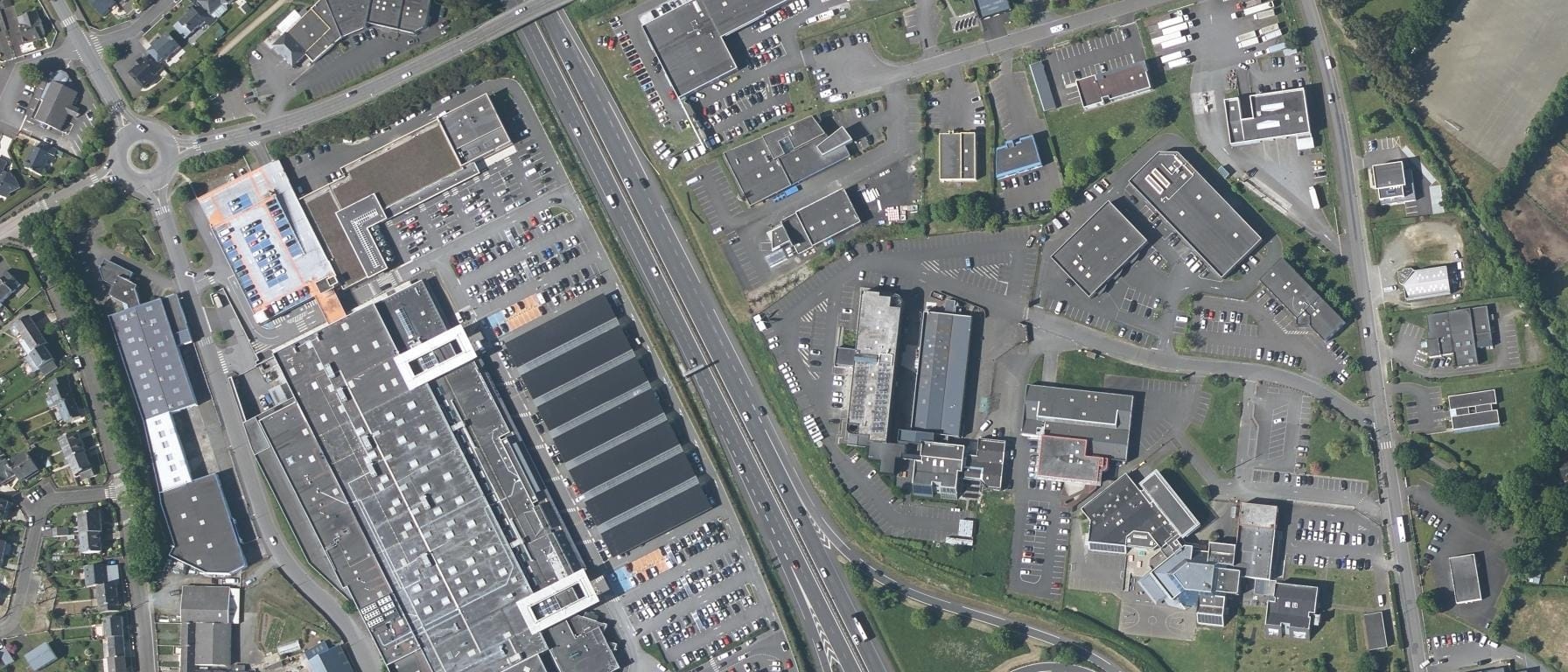 Vue aérienne de Pôle formation UIMM Bretagne - CFA de l'Industrie PLERIN