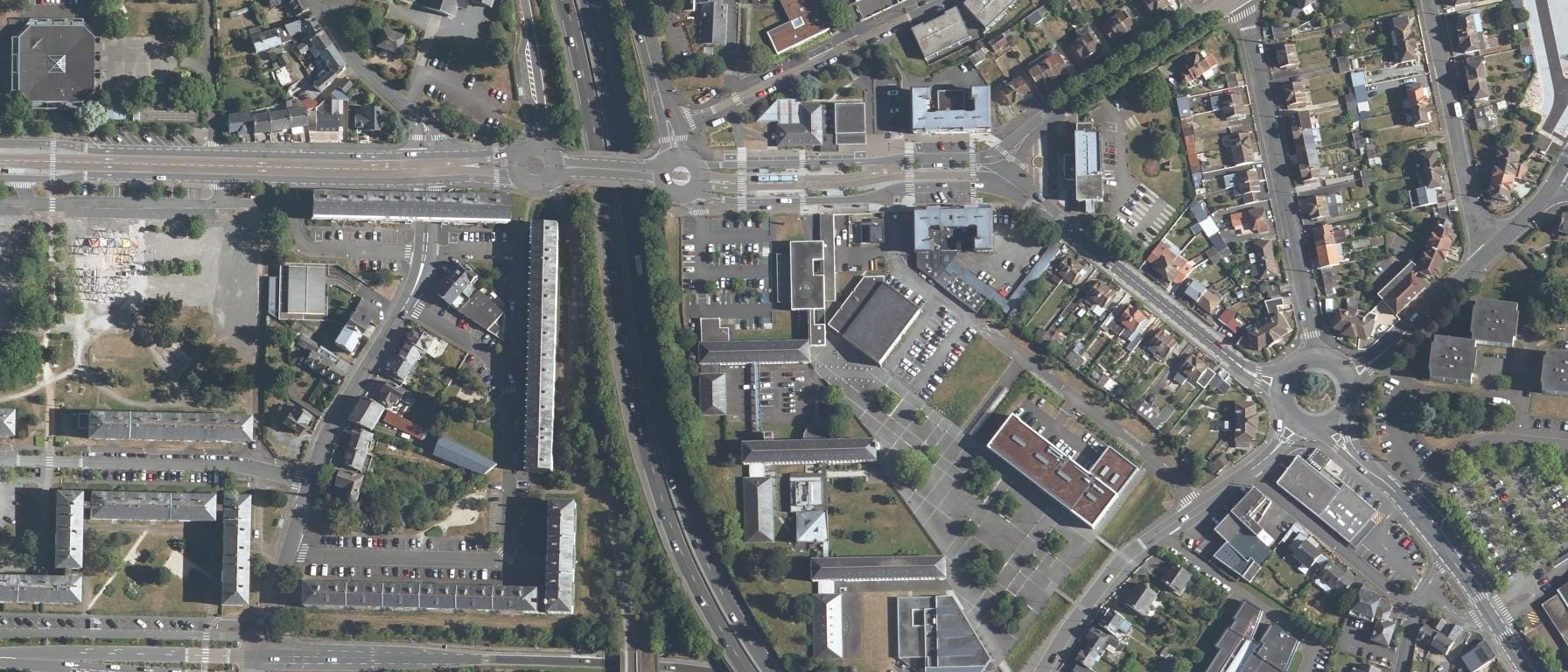 Vue aérienne de UFR Sciences Sociales - Université de Rennes 2 - Site de Saint-Brieuc