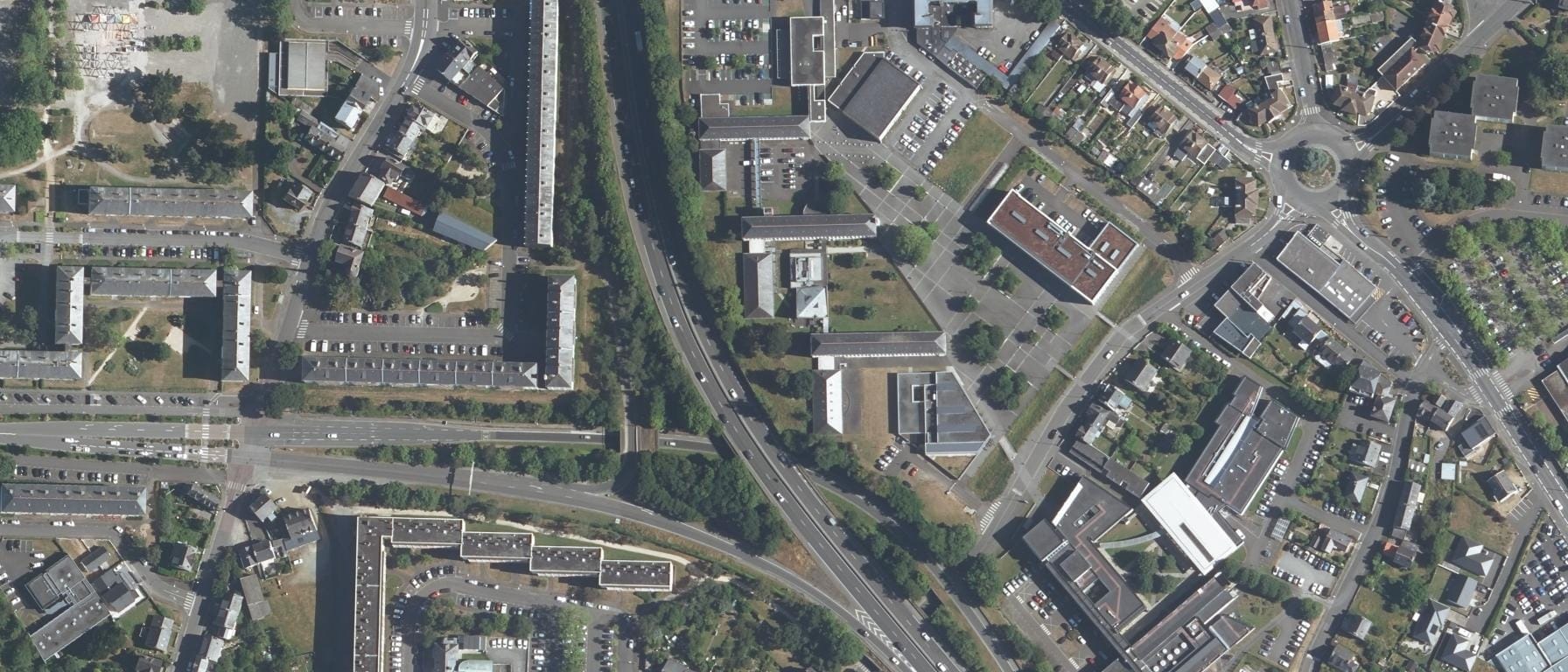 Vue aérienne de UFR STAPS - Université de Rennes 2 - Site de Saint-Brieuc