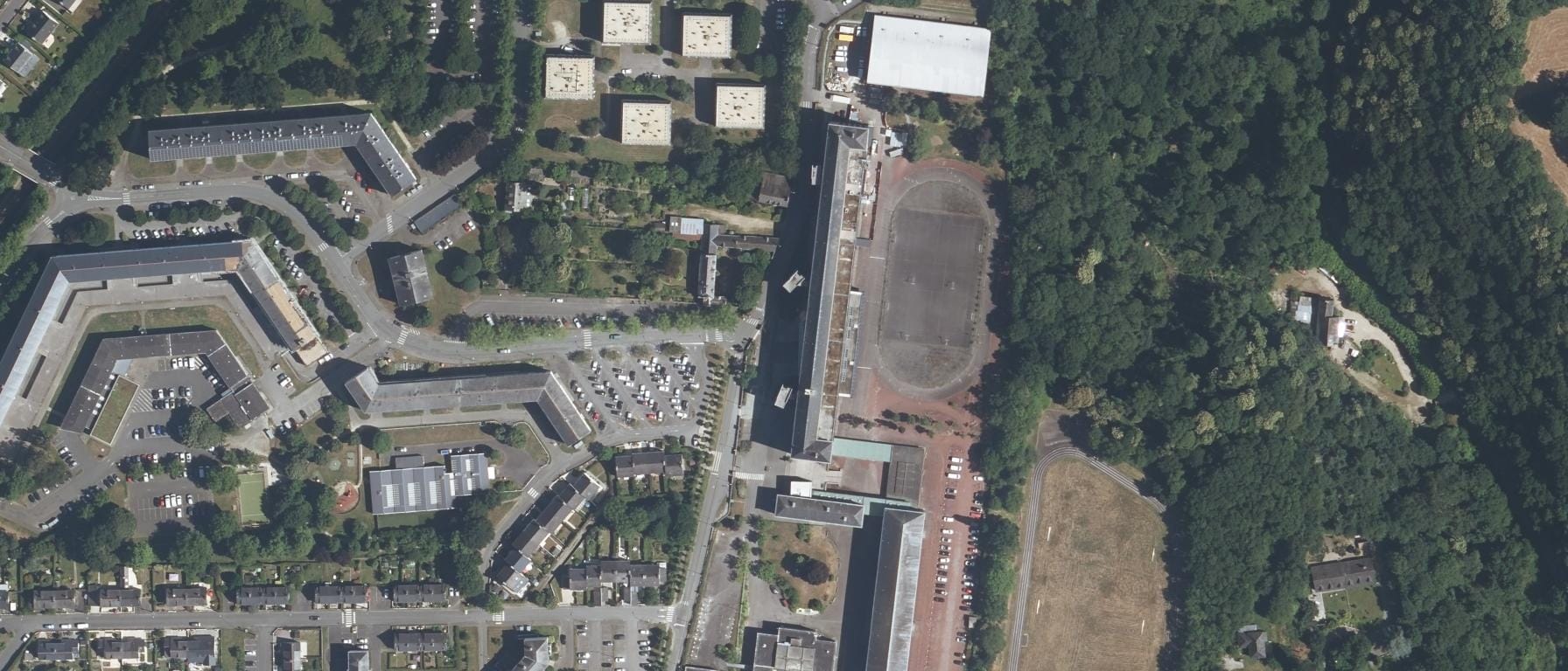 Vue aérienne de GRETA-CFA La Fontaine des Eaux Dinan