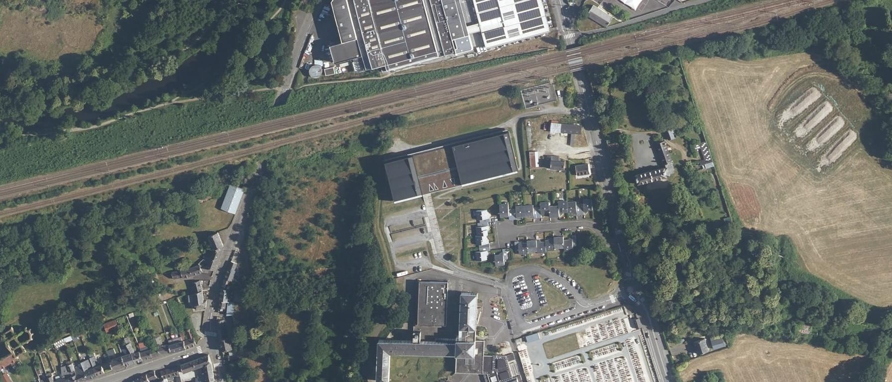 Vue aérienne de GRETA-CFA J. Verne Guingamp