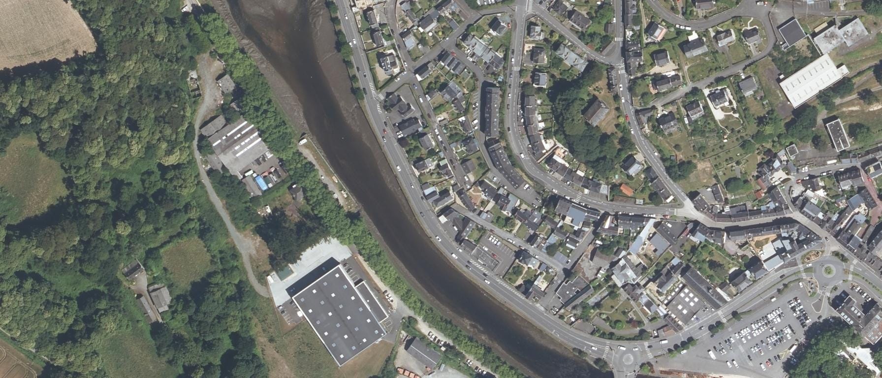 Vue aérienne de CFA ISTECGRA Bretagne