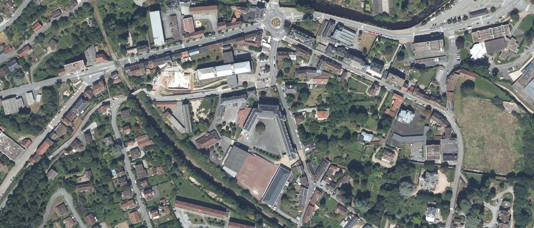 Vue aérienne de Lycée Eugène JAMOT