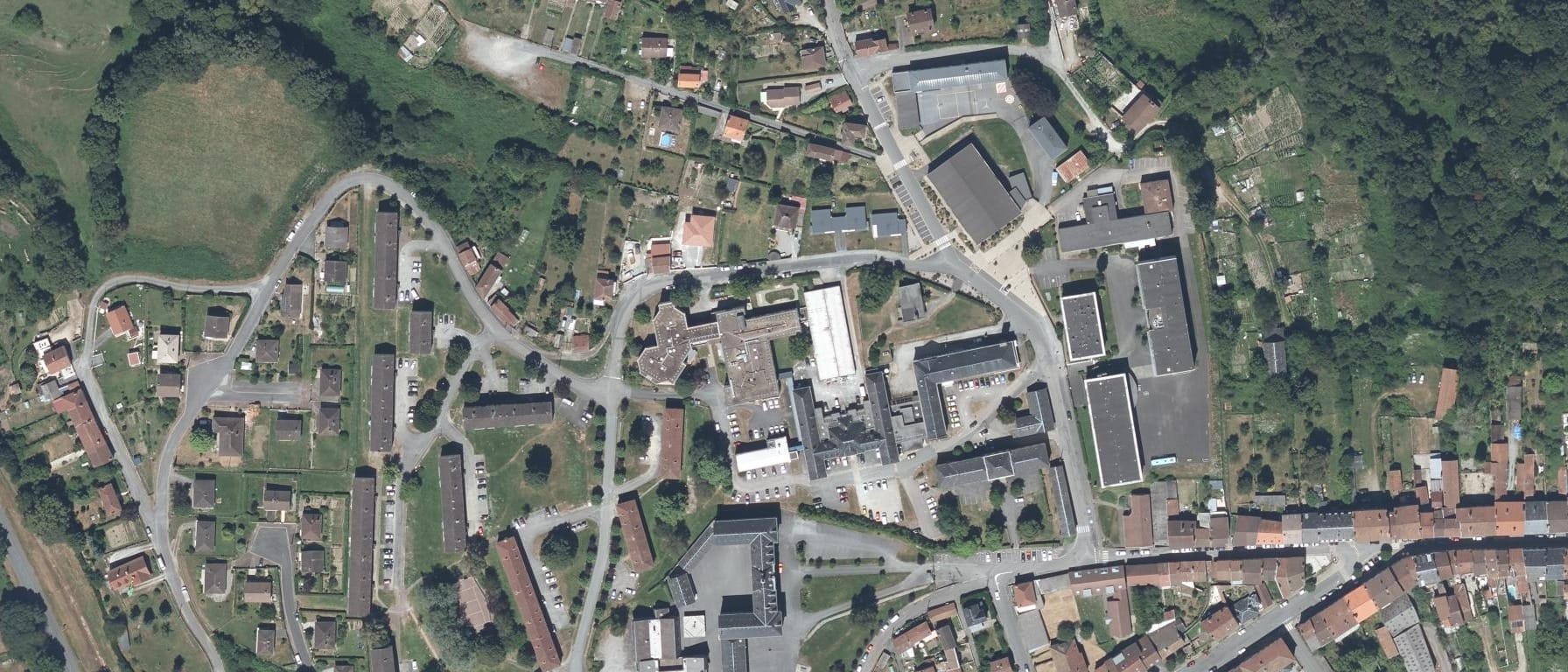 Vue aérienne de Lycée professionnel Delphine Gay