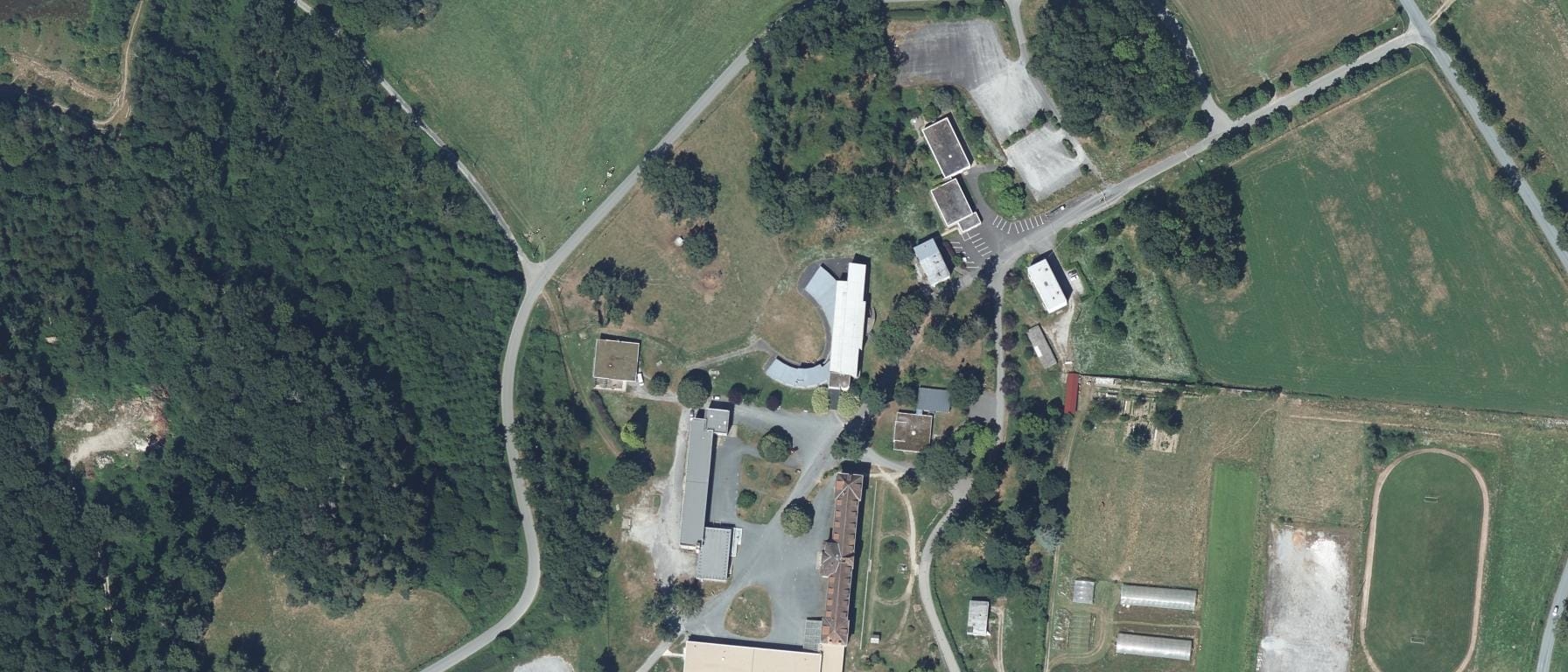 Vue aérienne de Lycée agricole d'Ahun