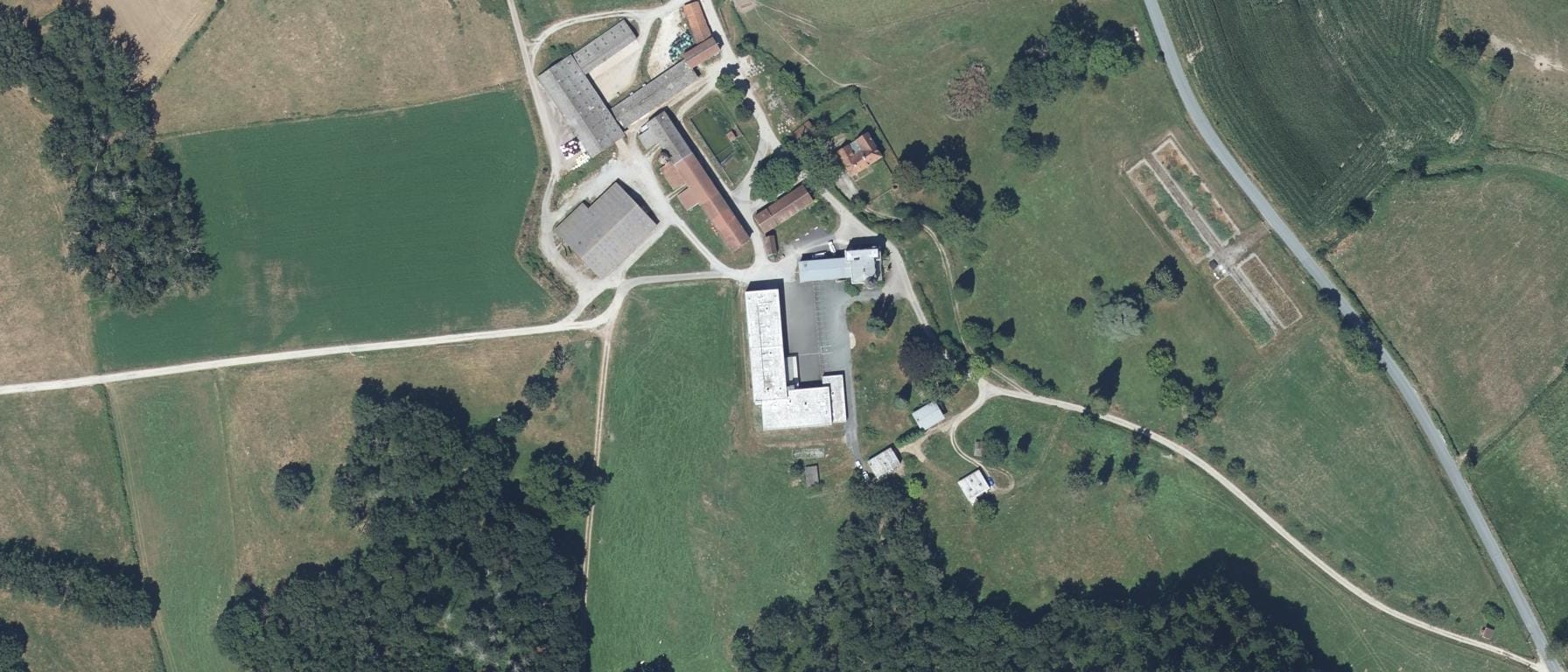 Vue aérienne de CFAA de la Creuse