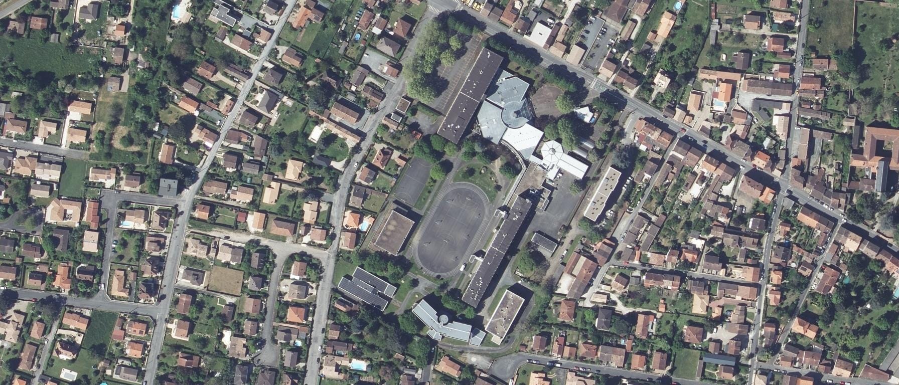 Vue aérienne de Lycée Maine De Biran