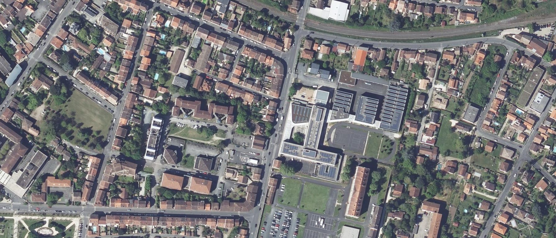 Vue aérienne de Lycée des métiers Sud Périgord Hélène Duc