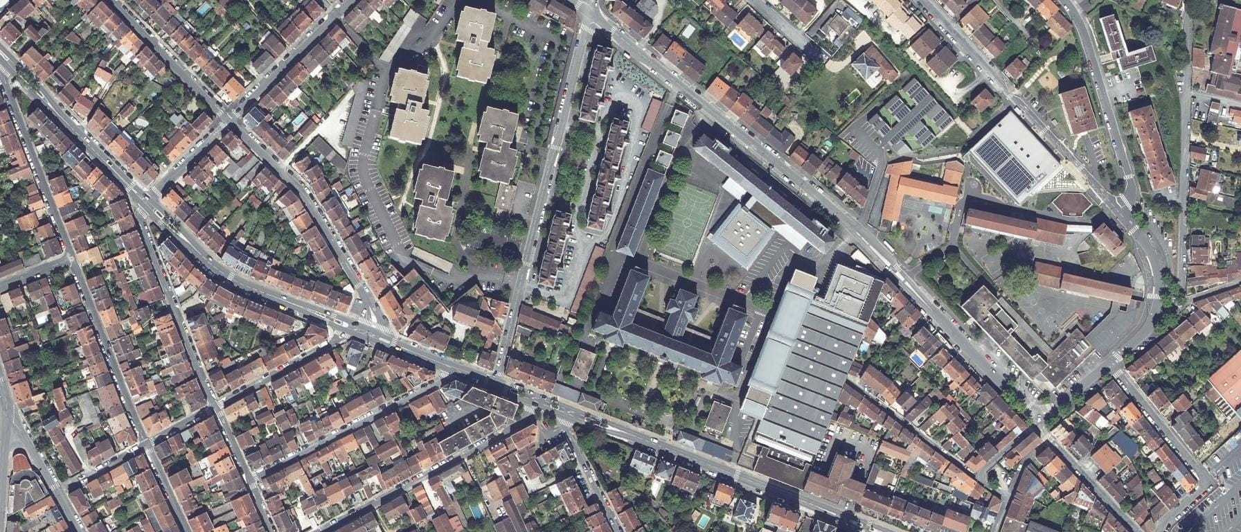 Vue aérienne de Lycée Albert Claveille